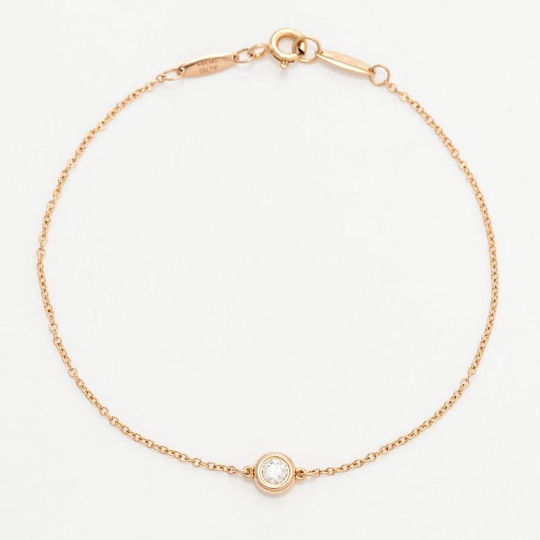 Tiffany & Co, Elsa Peretti, armband, "Diamonds by the Yard", 18K guld med en diamant.