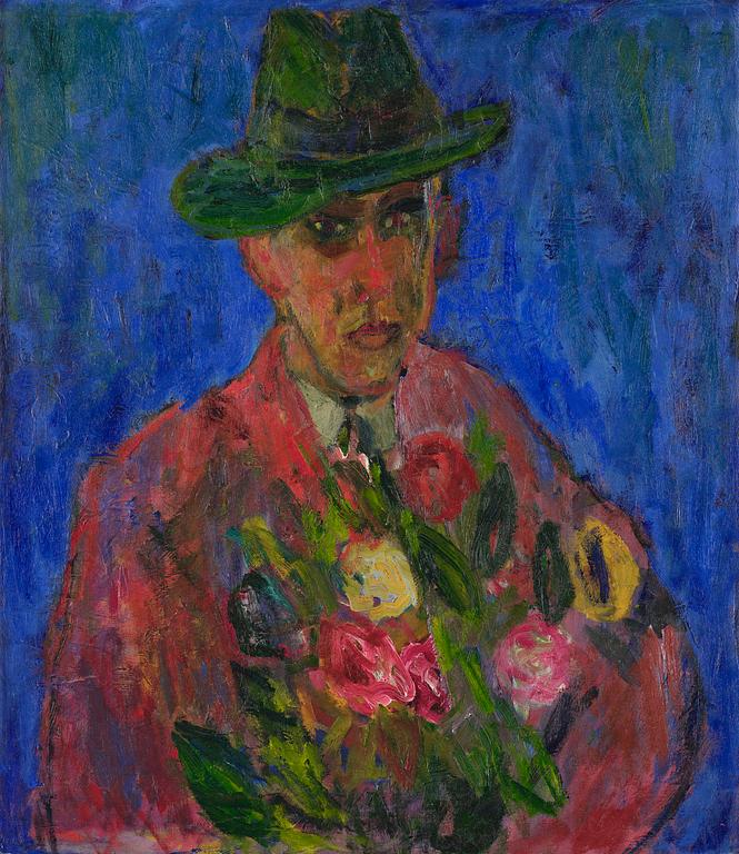 Ivan Ivarson, Man with hat and flowers.