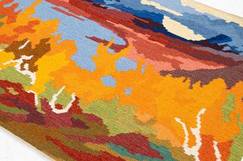 Gösta Hedström, picture tapestry, "Autumn at Lapporten", Gammelstad Handväveri.