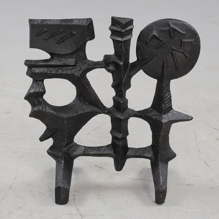 SKULPTUR, gjutjärn, Olle Hermansson, Husqvarna, 1960/1970-tal.