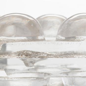 Nanny Still, a signed "Focus" glass sculpture from 1970s.