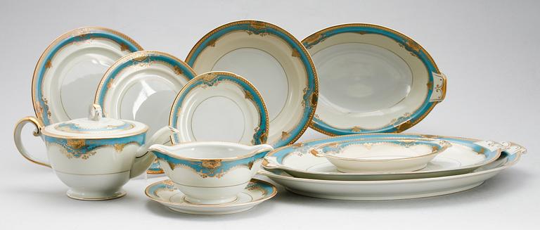 MATSERVIS, 56 del, porslin, 1900-talets första hälft.