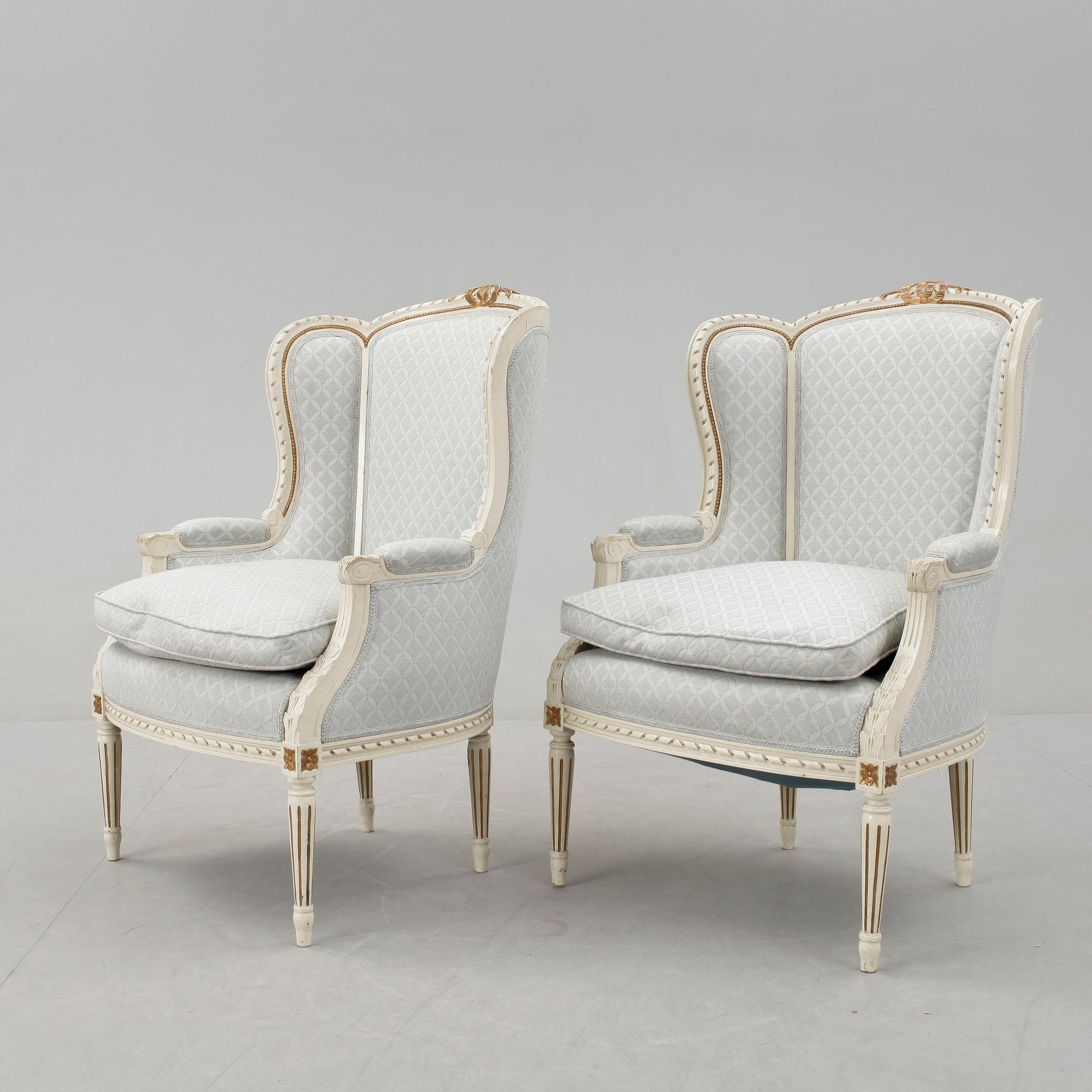BERGERER, ett par. Louis XVI-stil. 1900-tal.