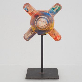 Kjell Engman, a glass sculpture, Kosta Boda, dated 1995.