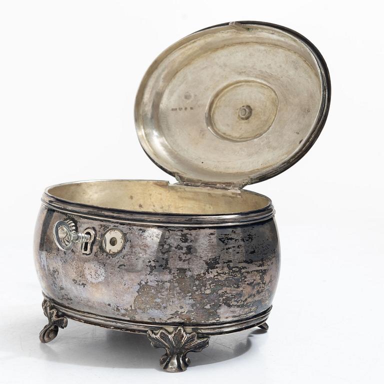 C. Widström, a silver Rococo style casket, Visby 1903.