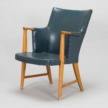 Olof Ottelin, fåtölj, "Kabinett", Oy Stockmann Ab, Kervo Snickerifabrik, 1900-talets mitt.