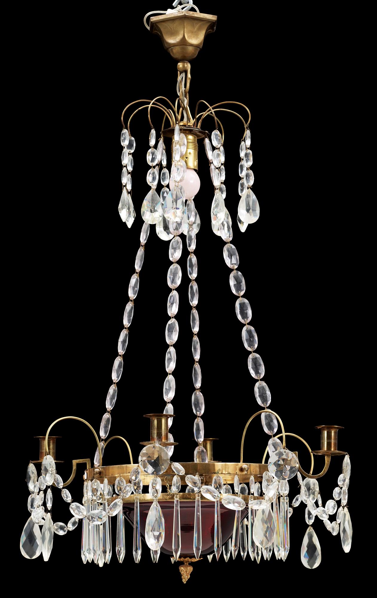 LJUSKRONA, gustaviansk stil, 1920-tal. H ca 83.