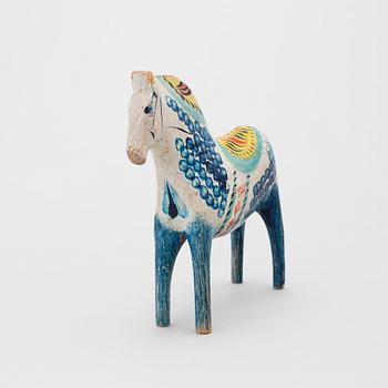 A painted folk art dala horse early 20th century.