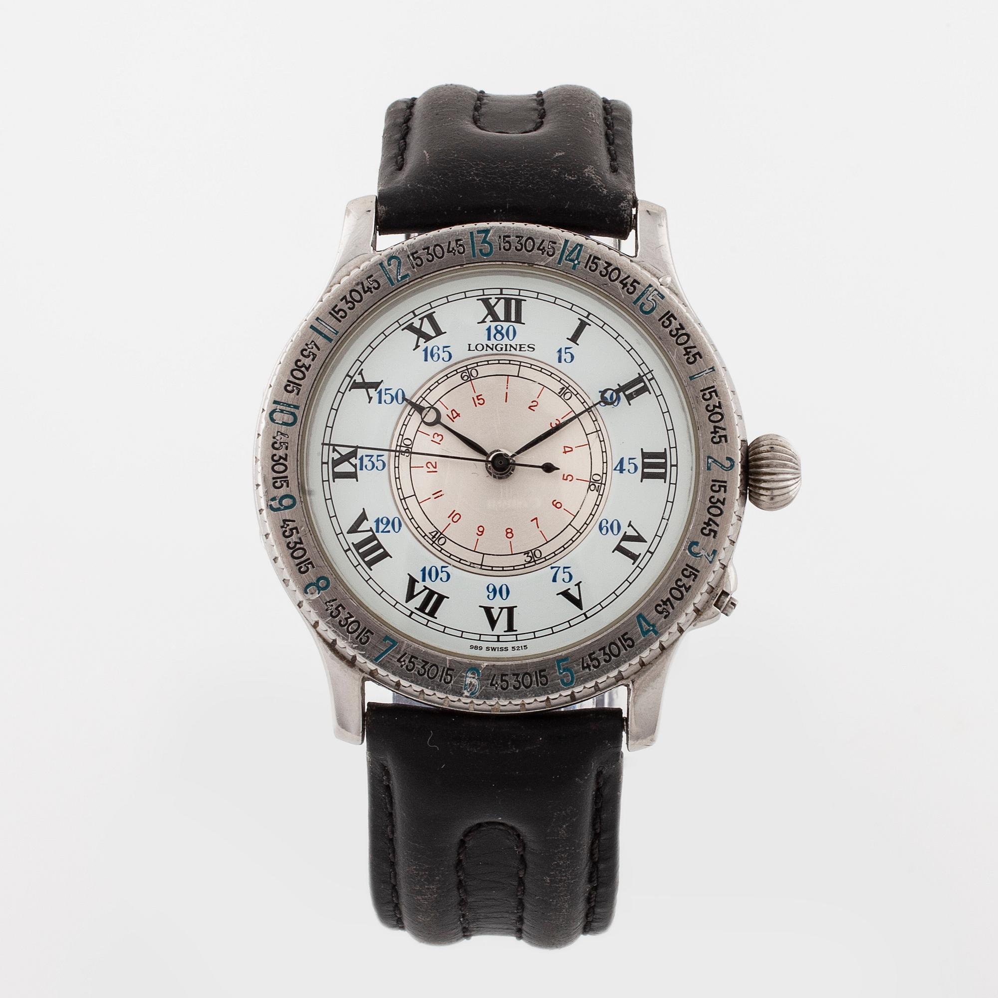 LONGINES, Lindbergh Hour Angle, wrist watch, 38 mm.