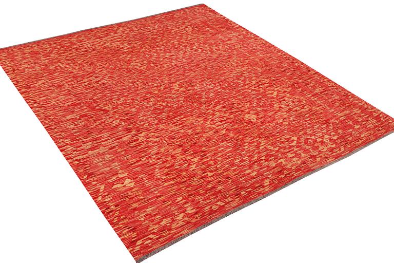 An Afghan Kilim carpet, c. 247 x 208 cm.