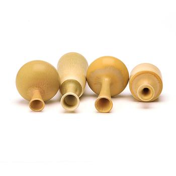 Berndt Friberg, a set of five vases and two bowls Gustabsberg studio 1970's.