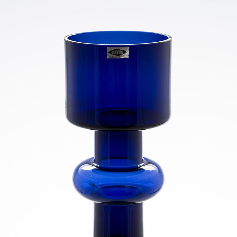 Oiva Toikka, A 'Lighthouse' glass vase/candlestick, signed Nuutajärvi Notsjö.