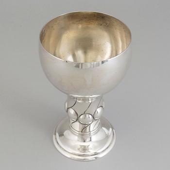 A Swedish Art Nouveau parcel-gilt beaker, maker's mark CG Hallberg, Stockholm 1917.