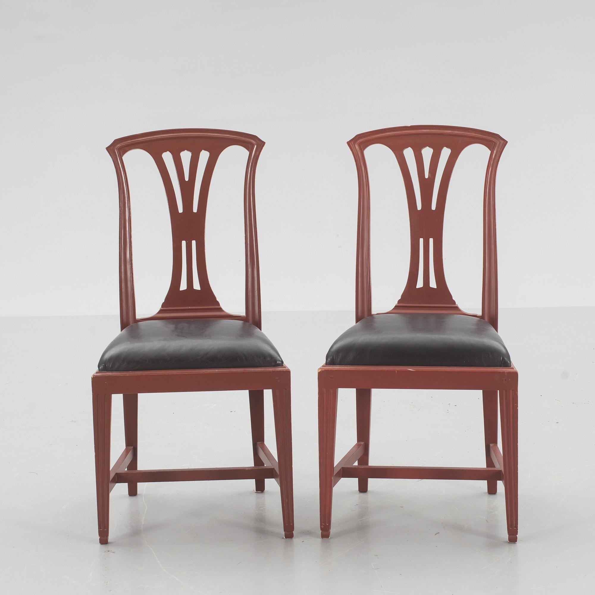 STOLAR, ett par, gustaviansk stil, "Fresta", IKEA's 1700-talsserie, 1990-tal.