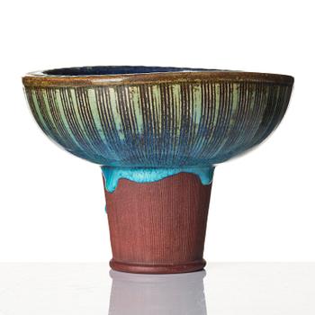 Wilhelm Kåge, skål, "Farsta", stengods, Gustavsbergs Studio 1952.