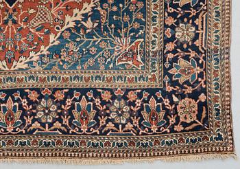 SEMI-ANTIQUE KASHAN SO CALLED MOTACHEM. 201,5 x 127,5 cm.