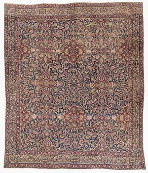 A Kirman Laver carpet, South Persia, c.330 x 278 cm.