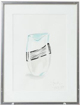 Giampaolo Seguso, vase, 'Refolo', Murano, Italy 1993.