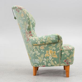 Carl Malmsten, an armchair, 'Rundrygg', AB O.H. Sjögren, Tranås.