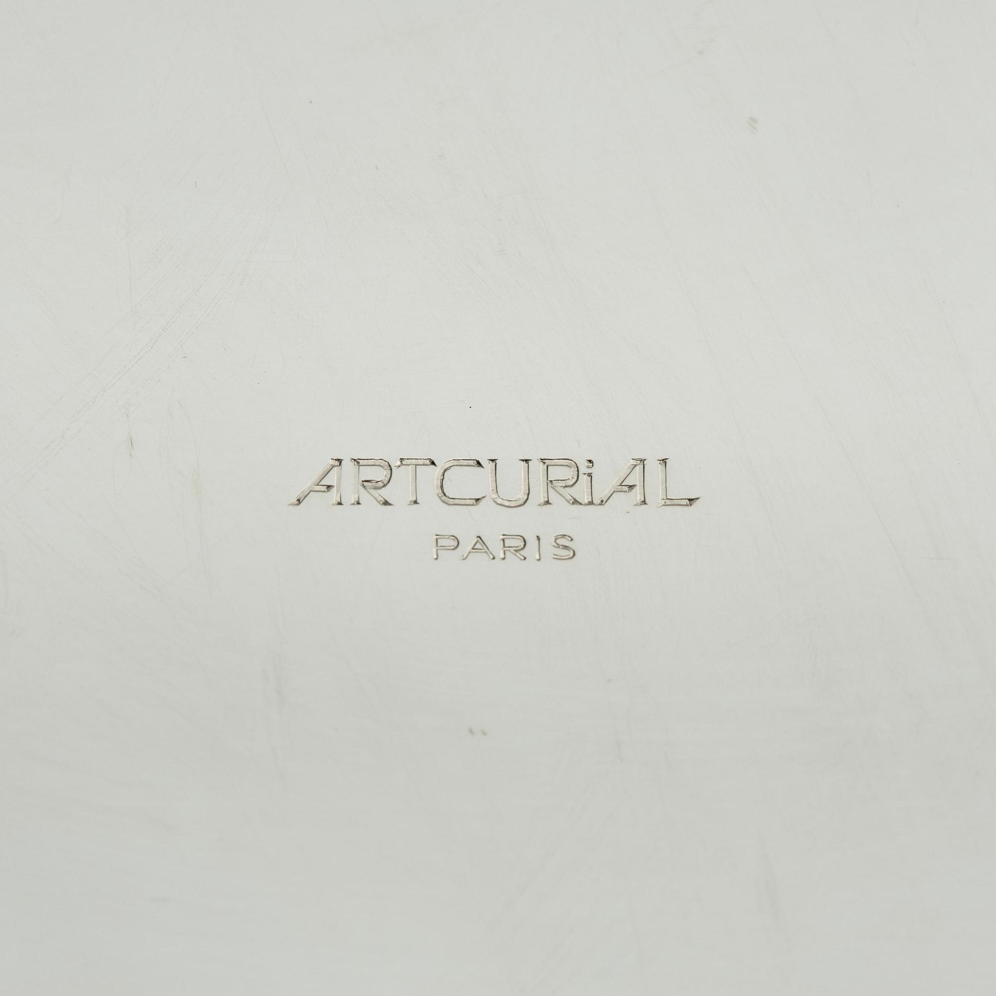 Claude Lalanne, a silver plated and part gilt tray, ed. 86/250, Artcurial, France, 1980.