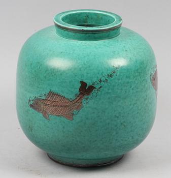 URNA, stengods, "Argenta", Wilhelm Kåge, Gustavsberg.