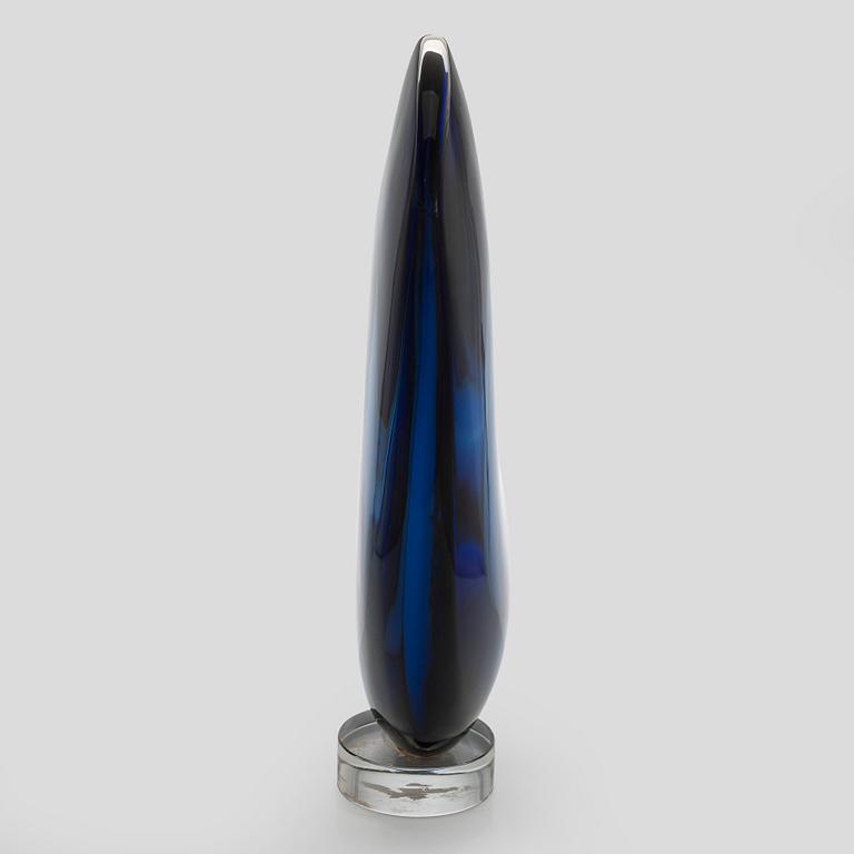 Timo Sarpaneva, veistos, "Miraculous" signeerattu Timo Sarpaneva 2000 Studio Pino Signoretto, Murano.
