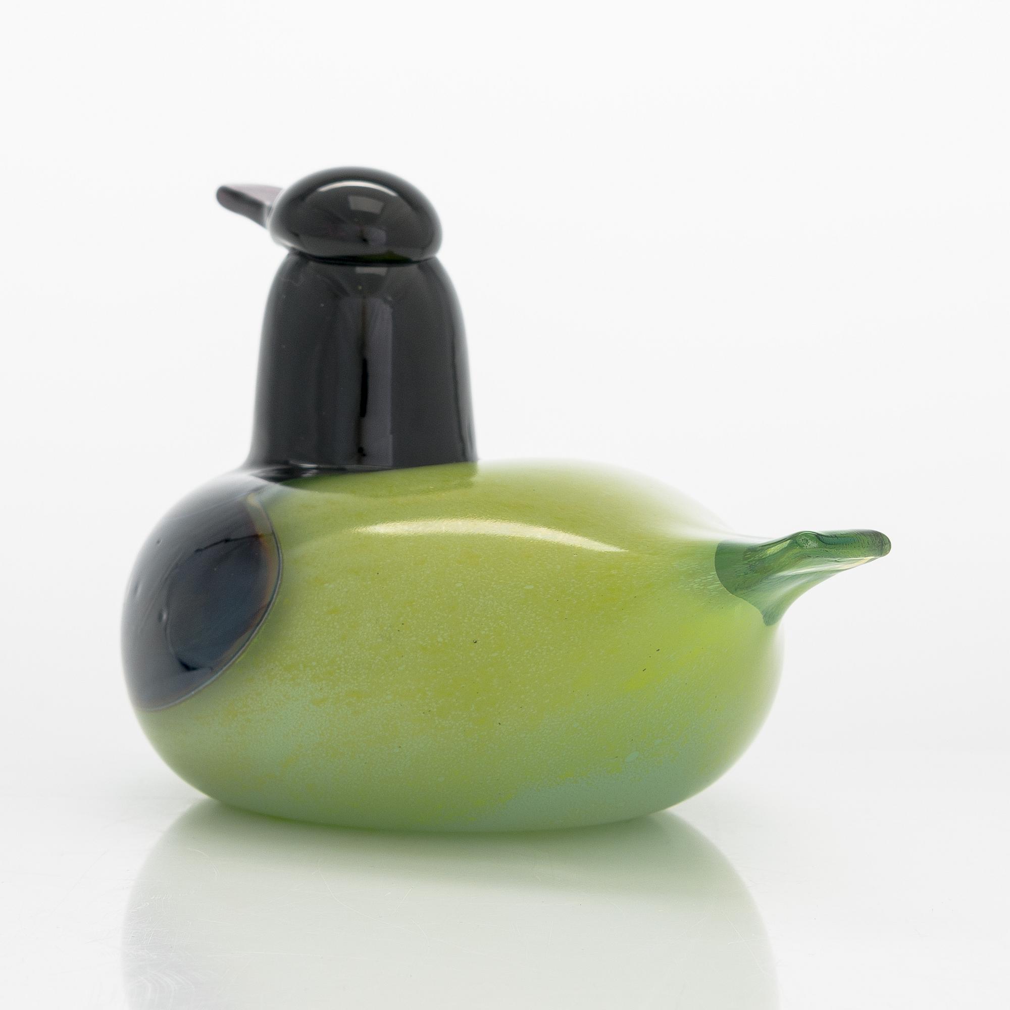 Oiva Toikka, glass bird signed O. Toikka Nuutajärvi.