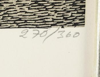 SVENOLOV EHRÉN, färglitografi, signerad och daterad -75, numrerad 270/360.