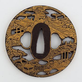 Tsuba, unsigned, Japan, Edo period.