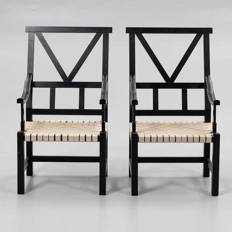 John Kandell, armchairs, a pair, "Victory", Källemo, after 2000.