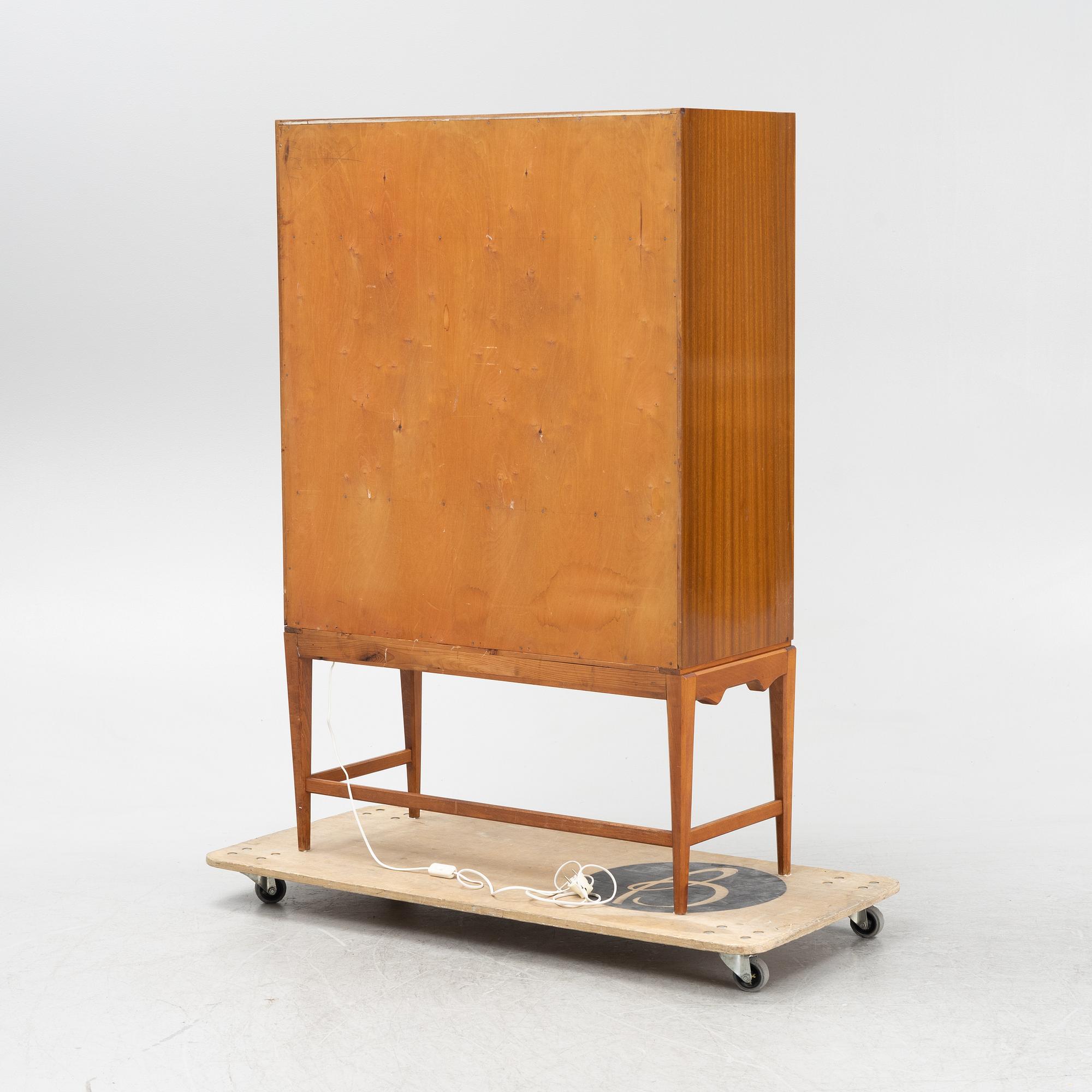 A Swedsih Modern mahogany veneered drinks cabinet, 1940s/50s.