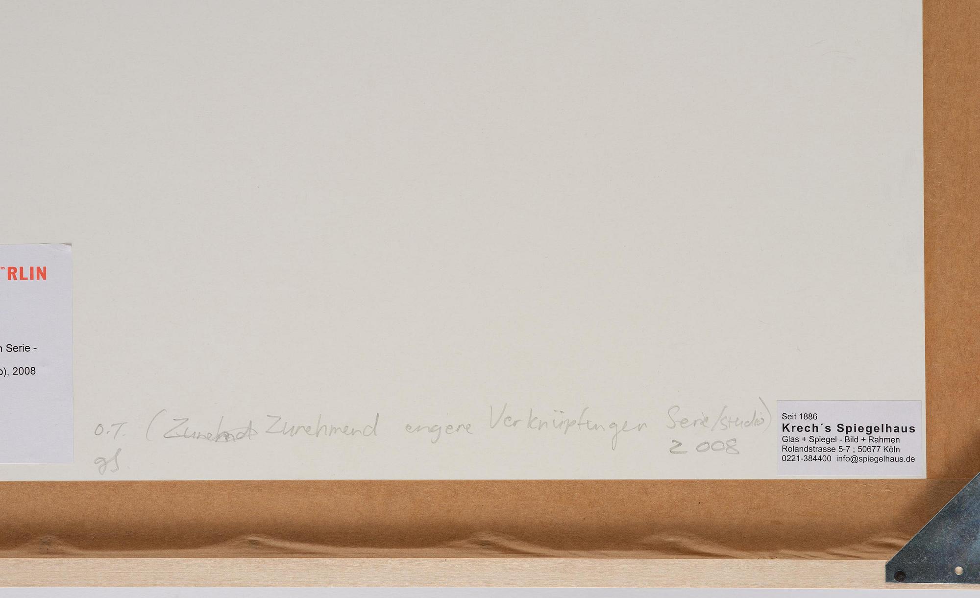 Gerda Scheepers, Ohne Title V ( Zunehmend engere Verknüpfungen Serie- Studio).