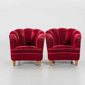 TWO ARMCHAIRS.