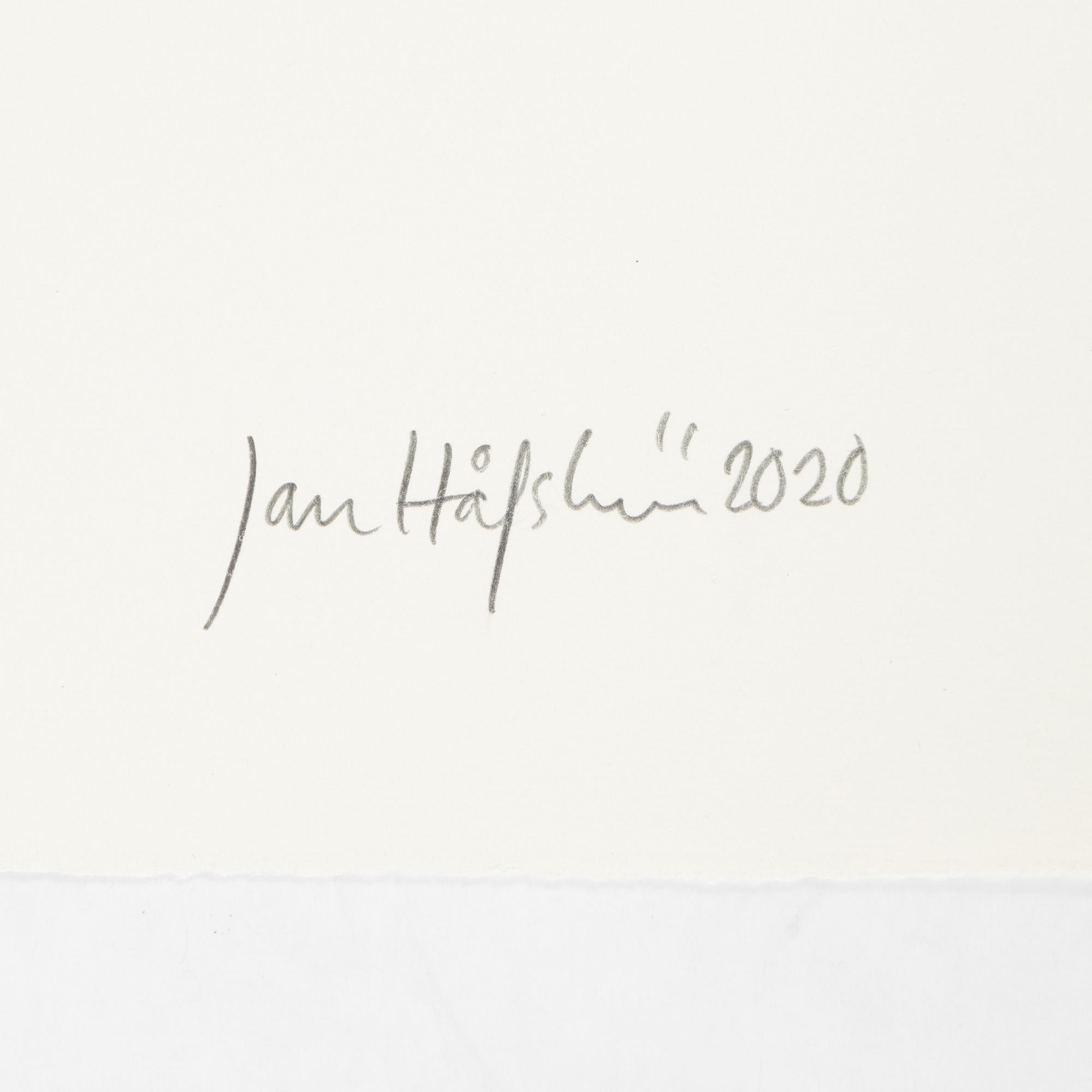 Jan Håfström, etching in colours, 2020, signed 45/50.
