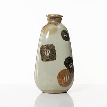 Sake-servis, sju delar, stengods, Japan, 1900-tal.