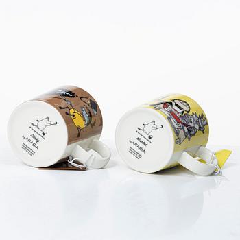 Arabia, 29 Moomin mugs, Finland.