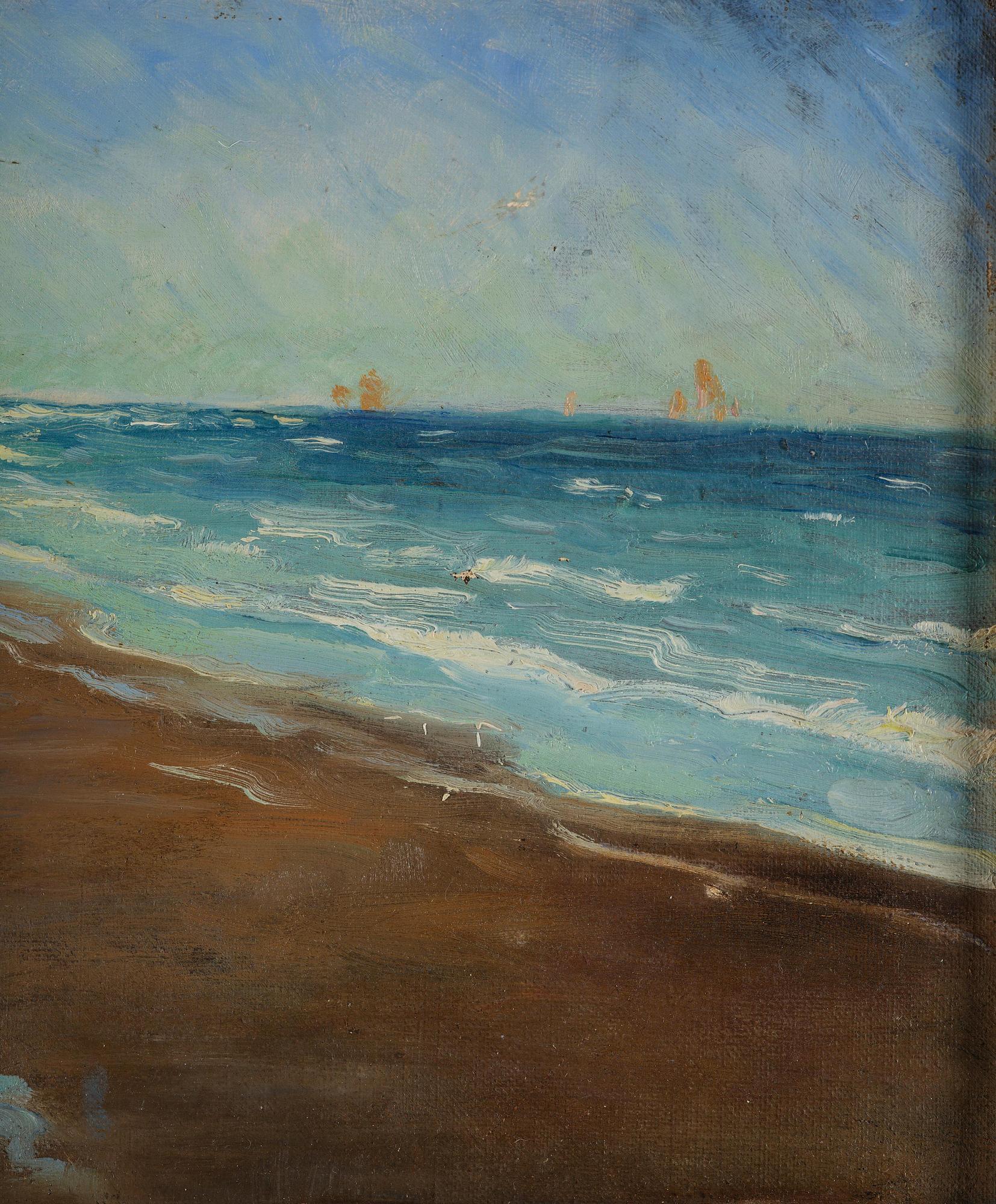 Rikard Lindström, Waves against the Skagen shore.