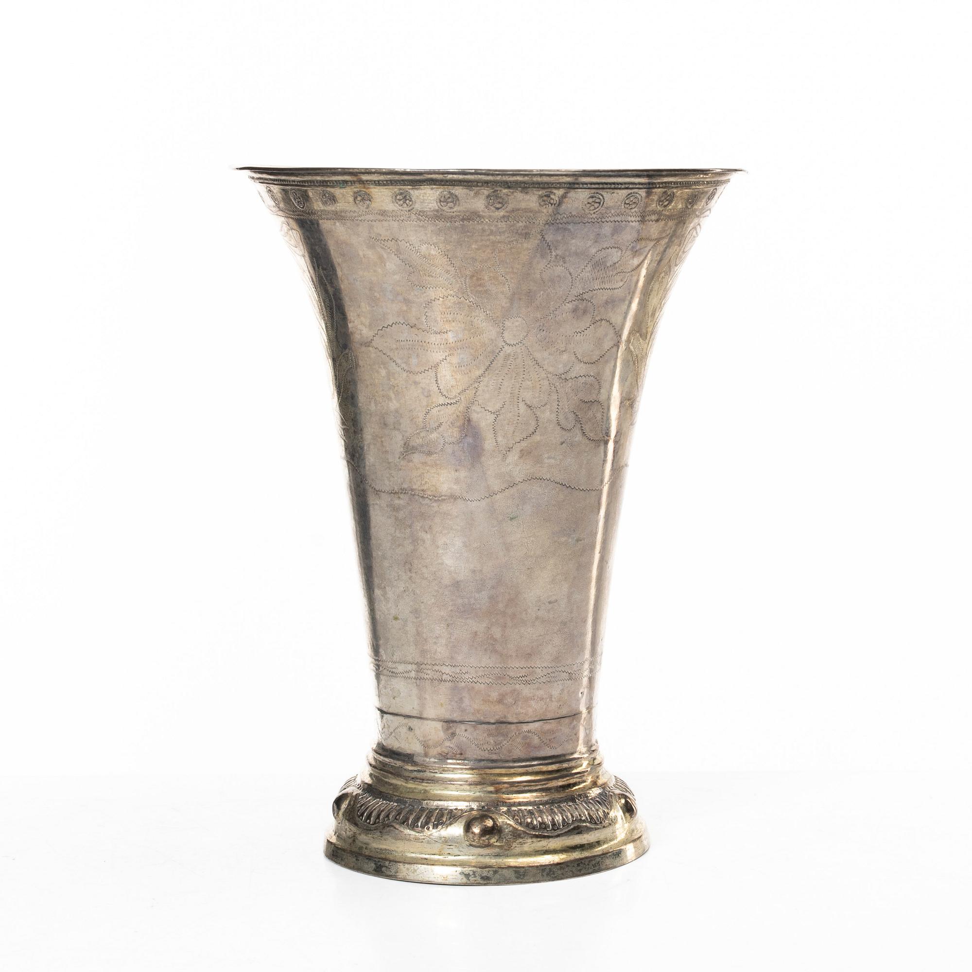 Anders Boström, a silver beaker, Borås, Sweden, 1817.