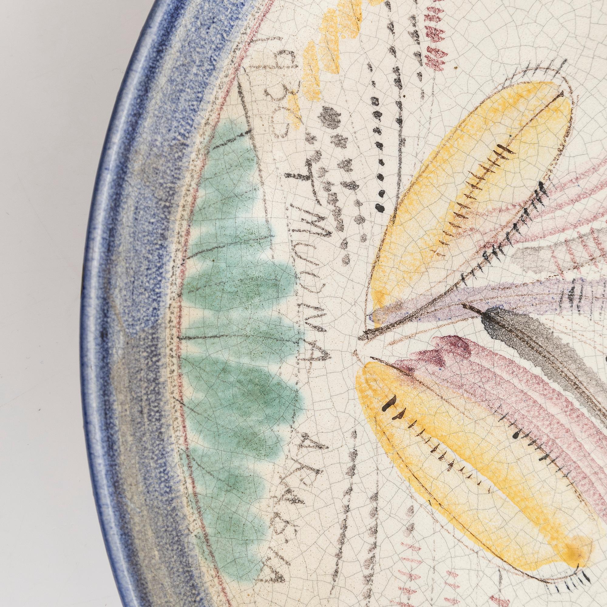 Toini Muona, vati ja kulho, keramiikkaa, signeerattu T. Muona Arabia, Finland.