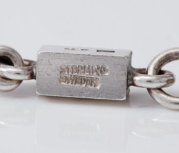 COLLIER, sterlingsilver, Wiwen Nilsson, Lund 1973.