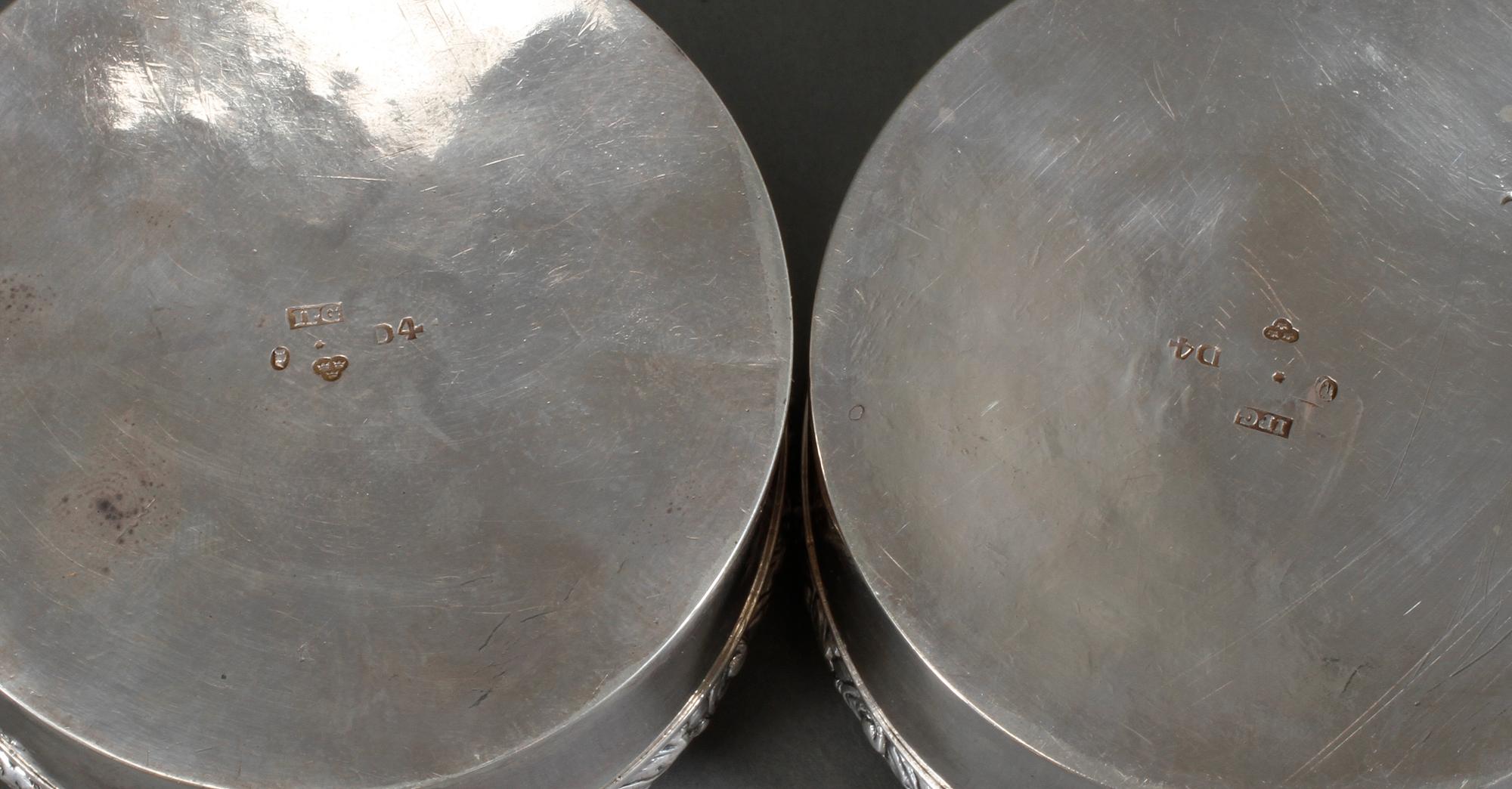 PARTI SILVER, 8 delar, 1800-talets samt 1900-talets första hälft, total vikt 586 g.