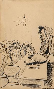 Albert Engström, Trade union meeting.