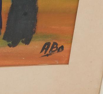 AXEL BENGTSSON, gouache, monogramsignerad.