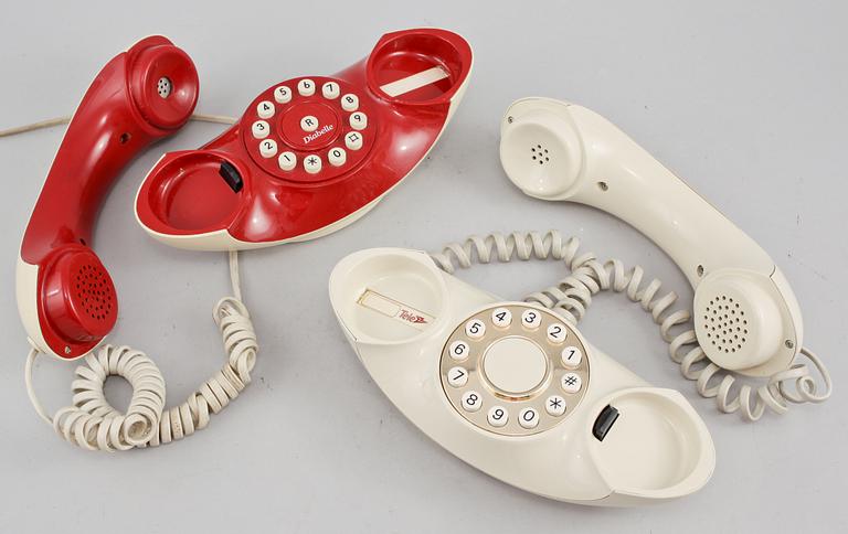 TELEFONER, 2 st, "Diabelle", USA, 1900-talets andra hälft.