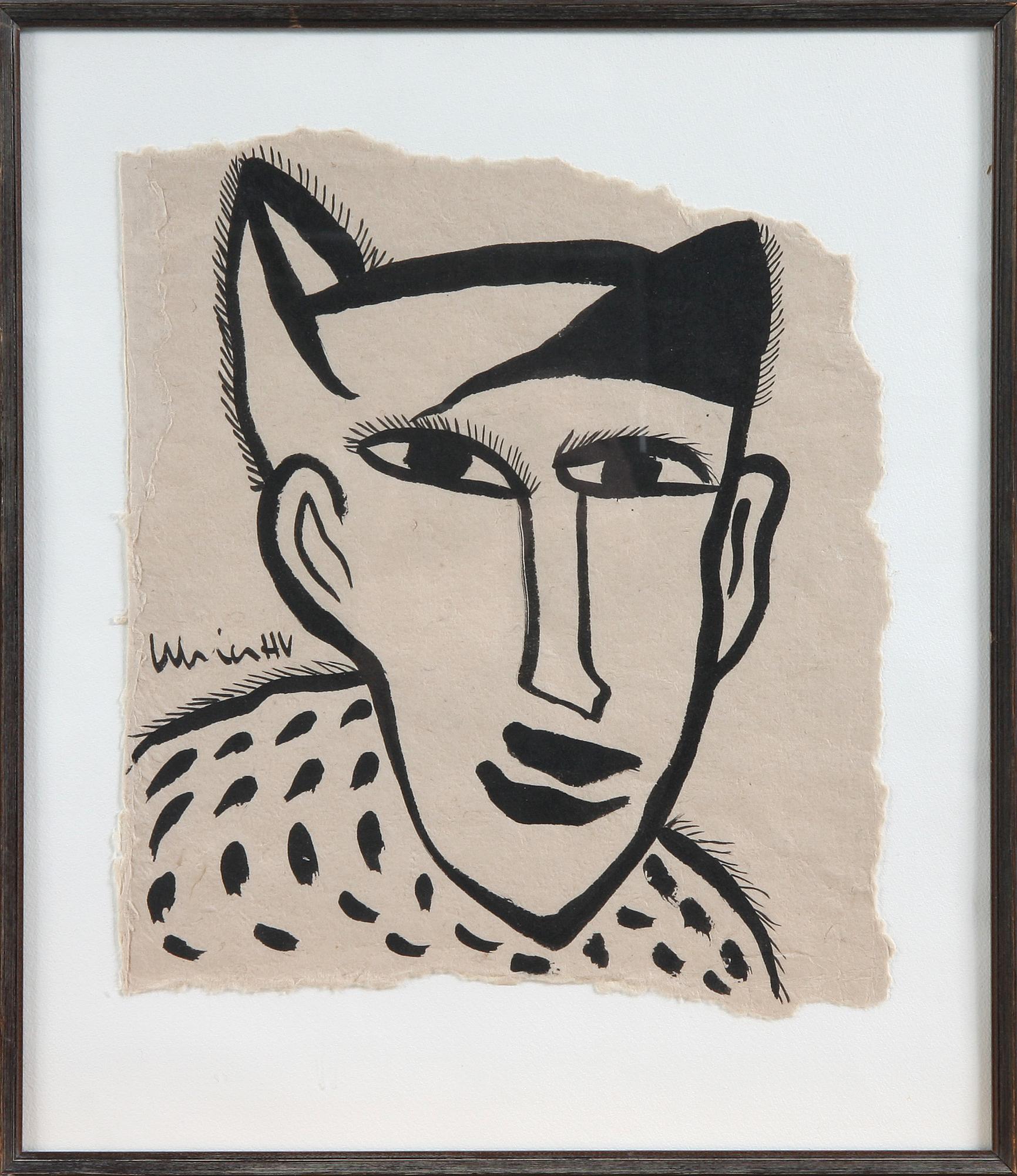 ULRICA HYDMAN-VALLIEN, tuschteckning på papper, sign.