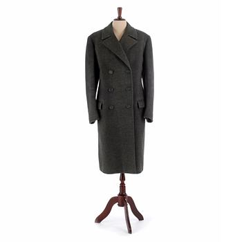 A.W. BAUER, a grey woolblend coat.