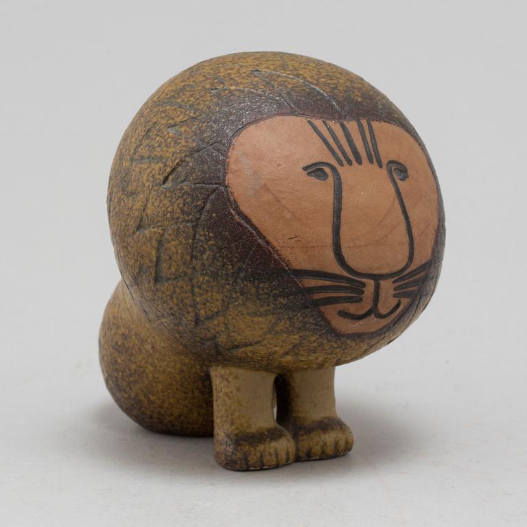 LISA LARSON, figurin, "Lejon midi", stengods, Gustavsberg.