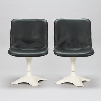 Yrjö Kukkapuro, six '415' chairs for Haimi 1975-1976.