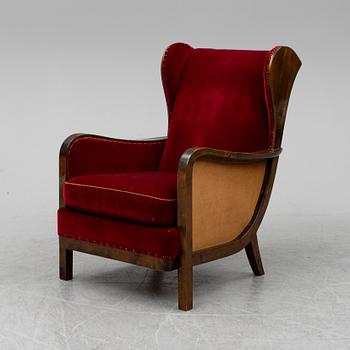 WILHELM KNOLL, an easy chair from Knolls Moderna Möbler, 1930's.