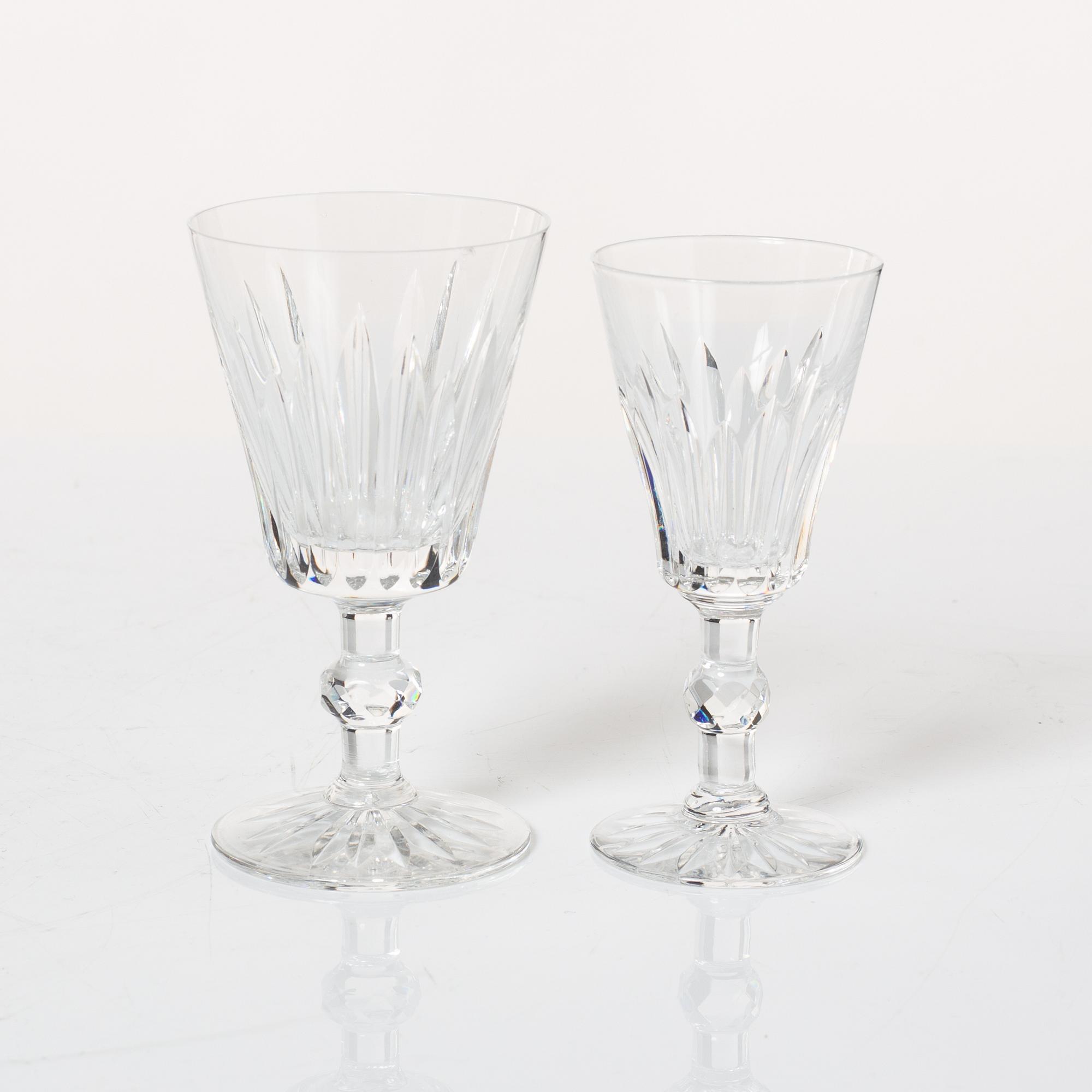 Fritz Kallenberg, a 108-piece 'Pyramid' glass service, Kosta Boda, Sweden, 20th Century.